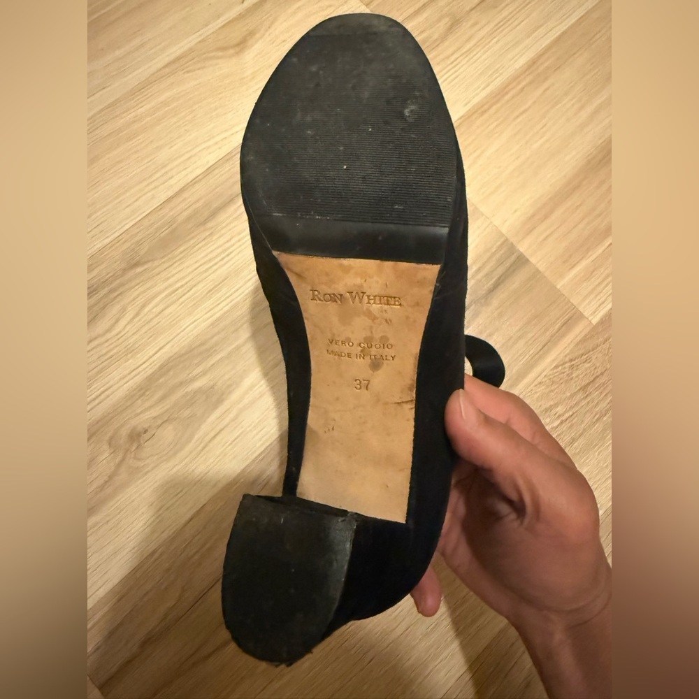 Black Leather Heels